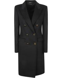 Tagliatore - Double-breasted Wool Coat - Lyst