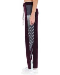 CASABLANCA - Diagonal Tennis Pants Merino Wool Trousers - Lyst