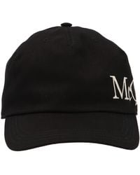 McQueen - Oversize Cap Cotton - Lyst