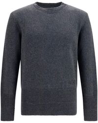 MM6 by Maison Margiela - Wool Crewneck Sweater Ovis Aries; Polyamide - Lyst