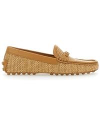 Tod's - Rafia Mocassin - Lyst