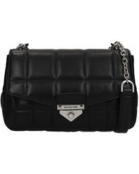 Michael Kors Soho Shoulder Bag In Black Leather
