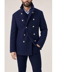 Brunello Cucinelli - Denim Wool Double Breasted Jacket - Lyst
