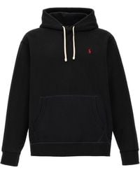 Polo Ralph Lauren - Slouchy Cotton Blend Hoodie With Embroidered Logo - Lyst