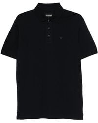 Emporio Armani - Logo-Plaque Short-Sleeve Polo Shirt - Lyst