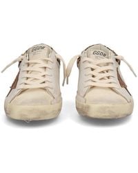 Golden Goose - Super-Star Leather Sneakers - Lyst
