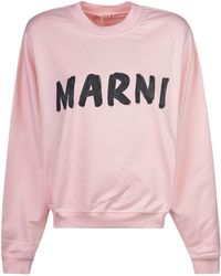 Marni - Oversized Logo Sweatshirt - Lyst