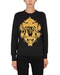 Versace - Sweatshirt With Baroque Print - Lyst