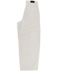 Lemaire - Oversize Cotton Pants Trousers - Lyst