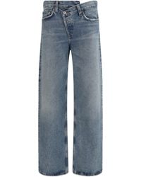 Agolde - Arc Criss Cross Jeans Cotton - Lyst