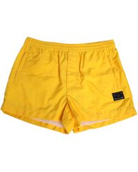 Dolce & Gabbana - Nylon Logo Plaque Boxer Shorts Swimwear - Lyst