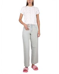 Marc Jacobs - Monogram Denim Jeans Cotton - Lyst