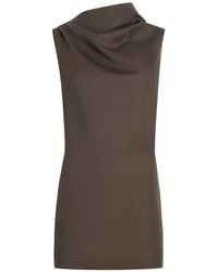 KHAITE - Astor Dress In Clove - Lyst