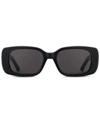 Dior Wil 53mm Rectangular Sunglasses - Black