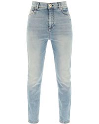 Balmain - High-waisted Slim Jeans - Lyst