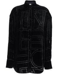 TOTEME - Shirt Velvet Viscose Blouses - Lyst