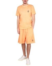 Marcelo Burlon - Bermuda Shorts With Logo Cotton - Lyst