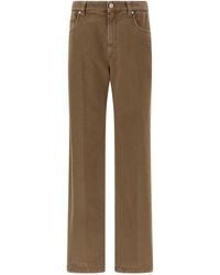 Brunello Cucinelli - Cotton Straight-Leg Jeans Clothing - Lyst