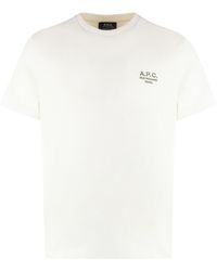 A.P.C. - Raymond Cotton Crew-neck T-shirt - Lyst