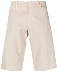 Fay - Light Stretch-Cotton Bermuda Shorts - Lyst