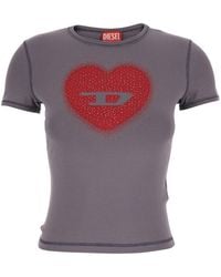 DIESEL - T-Shirt T-Uncuties-Long-S5 With Round Neck And Long Sleeves - Lyst