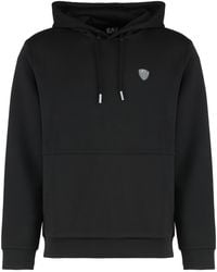 EA7 - Technical Fabric Hoodie - Lyst