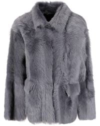 DESA NINETEENSEVENTYTWO - Reversible Shearling Boxy Jacket - Lyst