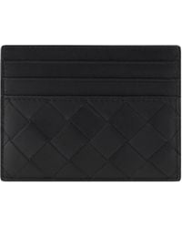 Bottega Veneta - Card Holder With Iconic Intrecciato Calf Leather Bos Taurus Umbrellas - Lyst