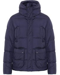Herno - Multi-Pocket Hooded Down Bomber Jacket - Lyst