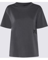 Alexander Wang - Dark Cotton T-Shirt - Lyst