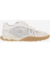 Pinko - Sneakers Leather-Mesh Leather And Mesh Trainers - Lyst