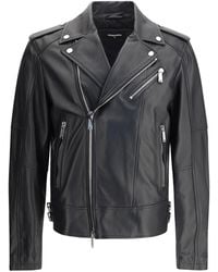 DSquared² - Kiodo Leather Jacket - Lyst