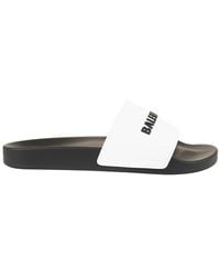 Balenciaga Slippers Dames For Men Women All Black White 506347 WAL00 9061