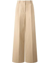 A.P.C. - Cotton Trousers Organic Wide-Leg - Lyst