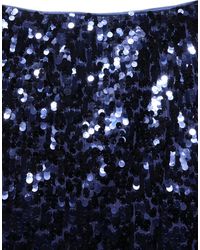 Dolce & Gabbana - Sequin High Waist Pencilcut Midi Skirt Nylon - Lyst
