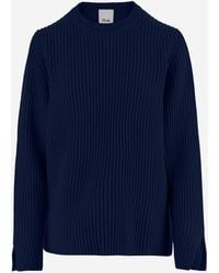Allude - Wool And Cashmere Ribbed Sweater - Lyst