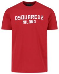DSquared² - T-Shirts And Polos Cotton - Lyst