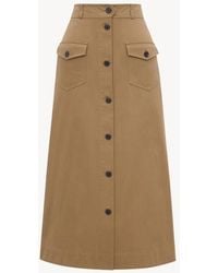 Saint Laurent - Saint Laurent Utility-Pocket A-Line Skirt - Lyst