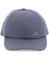 Vivienne Westwood - Uni Colour Baseball Cap With Orb Embroidery - Lyst