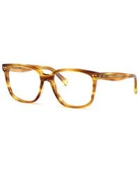 Celine - Eyeglasses Square Full Rim, Light Havana Frame And Clear Demo Lenses Lens Cl50020I056 - Lyst