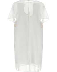 KHAITE - Polyester Short Dress - Lyst