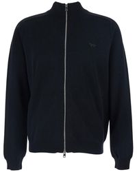 Maison Kitsuné - Wool Sweatshirt With High Neck - Lyst