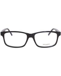 Saint Laurent - Eyeglasses Rectangle Full Rim, Ablack Frame And Clear Demo Lenses Lens Sl319001 - Lyst