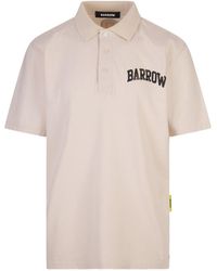 Barrow - Dove Polo Shirt With Logo And Smile - Lyst