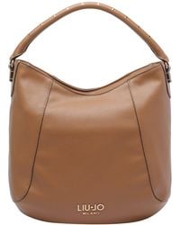 Liu Jo - Medium Logo Hobo Bag - Lyst