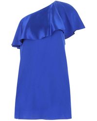 Saint Laurent - Satin Mini Dress - Lyst
