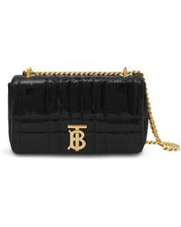 Burberry - Sequinned Quilted Chain Linked Small Lola Bag - Lyst