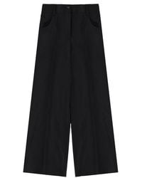 Theory - Wool Tailored Pants Trousers - Lyst