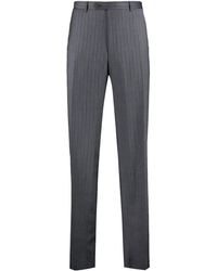 Canali - Pin-striped Wool Tailored Trousers - Lyst