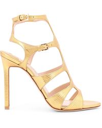 Tom Ford - Laminated Leather Sandals With Croco Print - Lyst